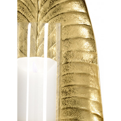 Wildwood - Arrow Leaf Wall Sconce in Brass Plated, Aluminum