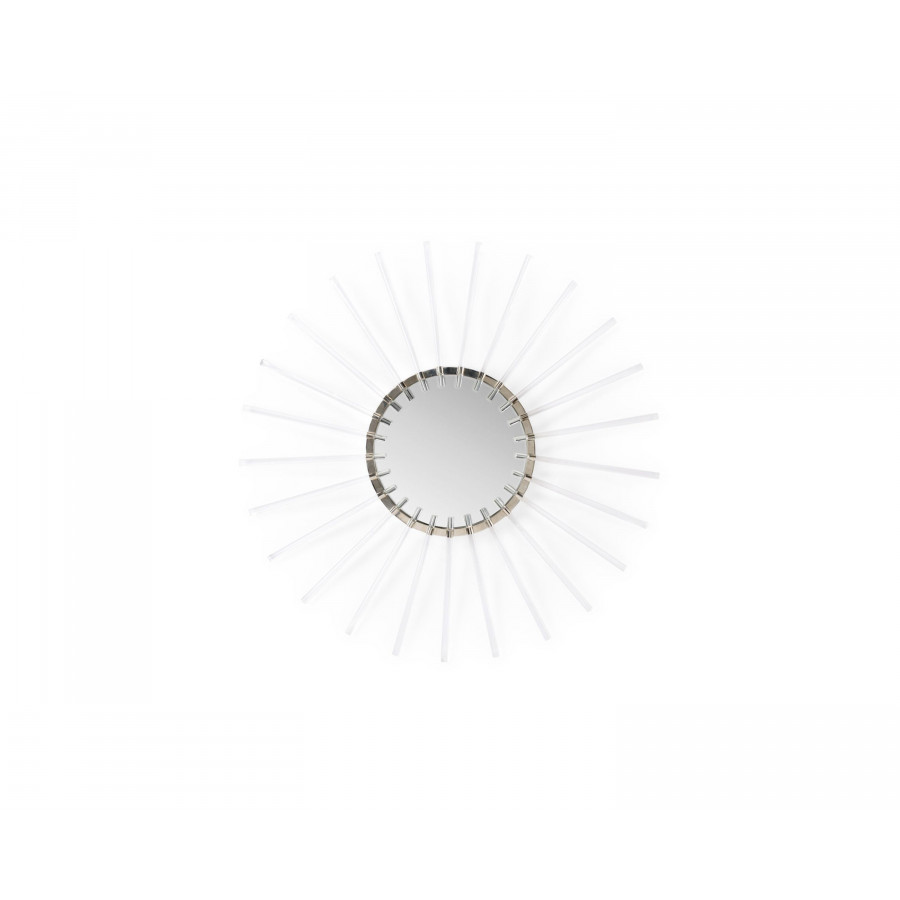 Wildwood - Adriana Mirror in Polished Nickel/Clear/Plain, Small