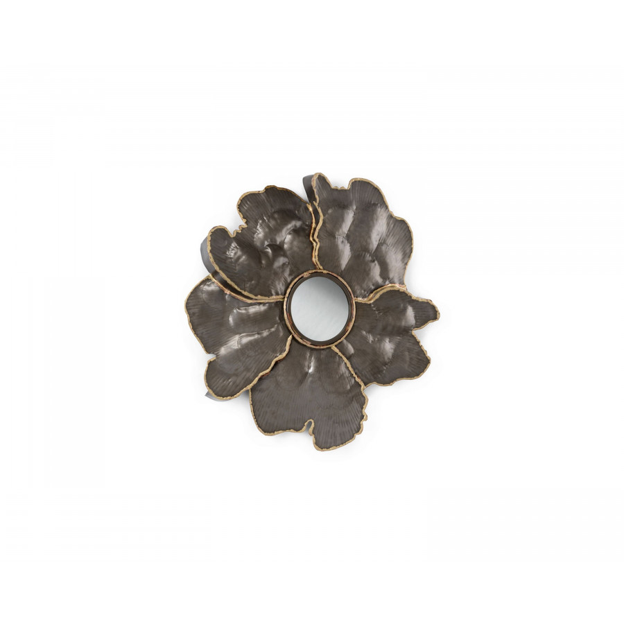 Wildwood - Lilliana Mirror in Gunmetal/Brass/Clear, Iron