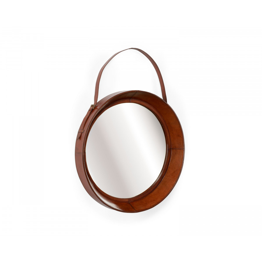 Wildwood - Taner Mirror in Cognac/Clear/Plain, Large