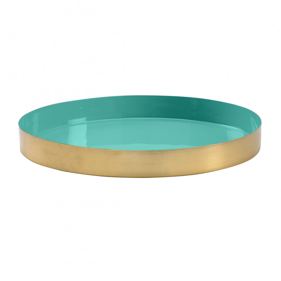 Wildwood - Caribbean Round Gold Tray