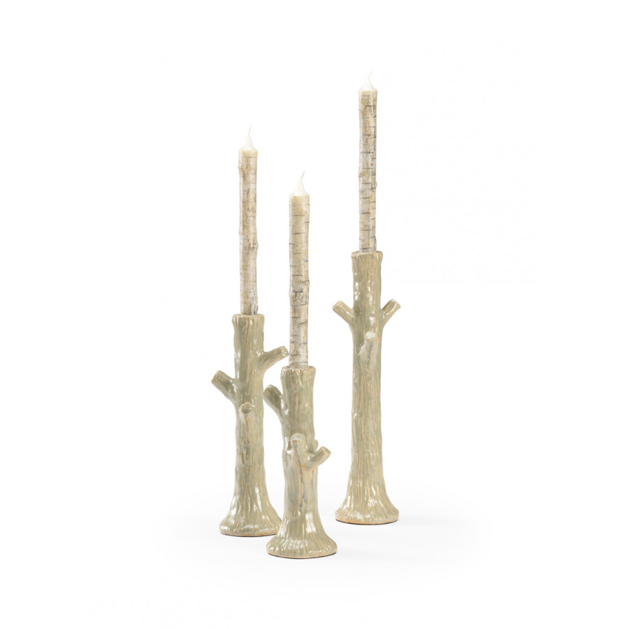 Wildwood - Faux Bois Candlesticks