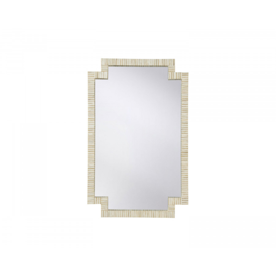 Wildwood - Fiona Bone Mirror in Natural White/Natural Brown/Clear