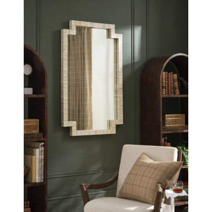 Wildwood - Fiona Bone Mirror in Natural White/Natural Brown/Clear
