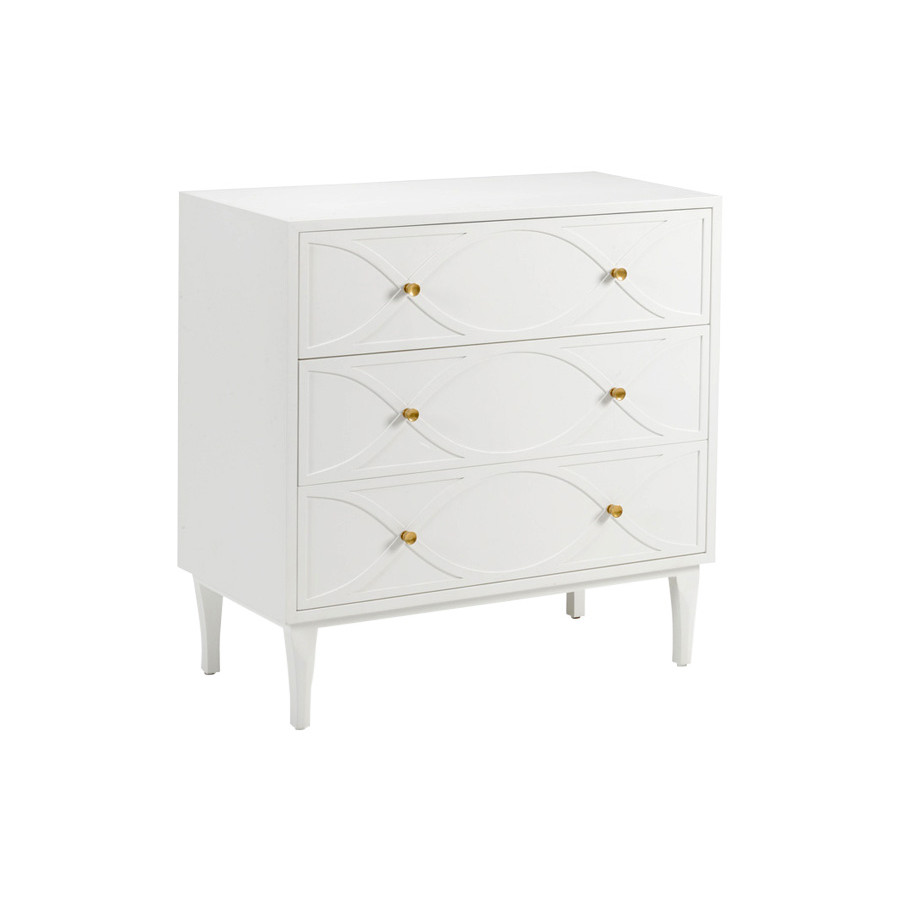 Wildwood - Wave Bedside Chest in Any Benjamin Moore Color, Large