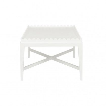Wildwood - Scallop Coffee Table in Any Benjamin Moore Color, Wood