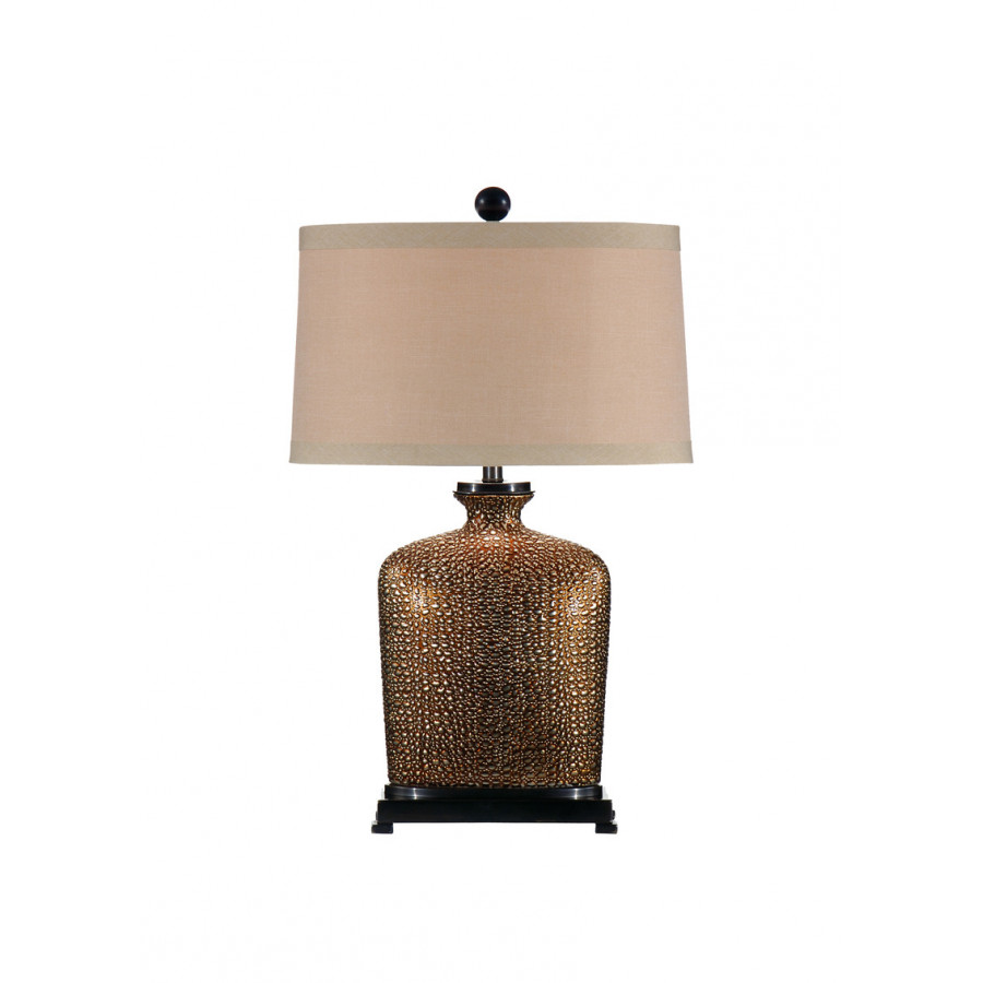 Wildwood - Bradford Lamp in Bronze Glaze, Ceramic/Porcelain