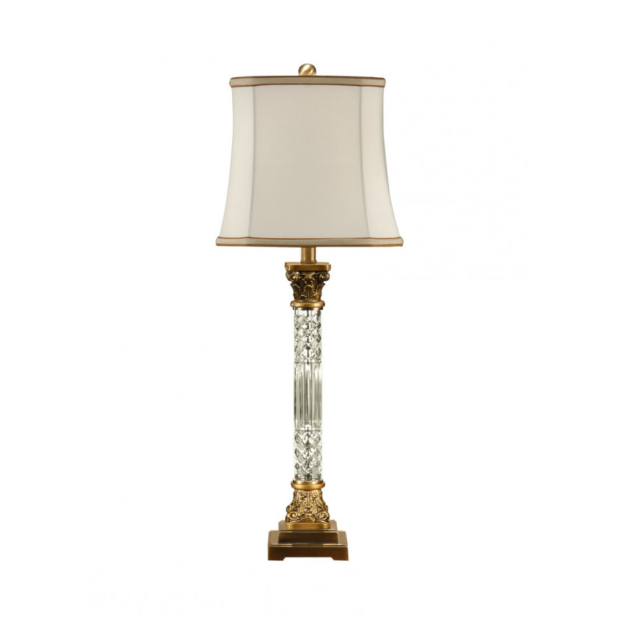 Wildwood - Crystal Column Lamp in Clear, Crystal