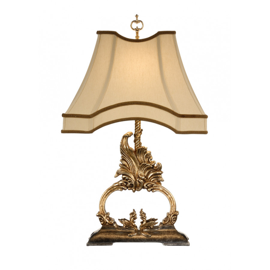 Wildwood - Gilt Flourish Lamp in Old Gold, Composite