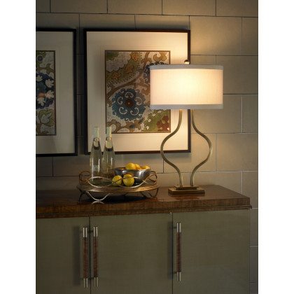 Wildwood - Brass Bow Lamp in Antique Brass, Metal