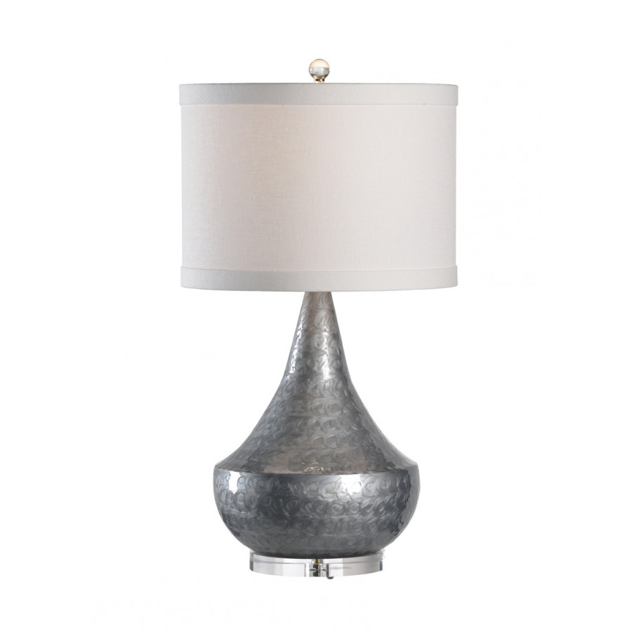 Wildwood - Lancaster Lamp in Flannel Gray Enamel, Metal