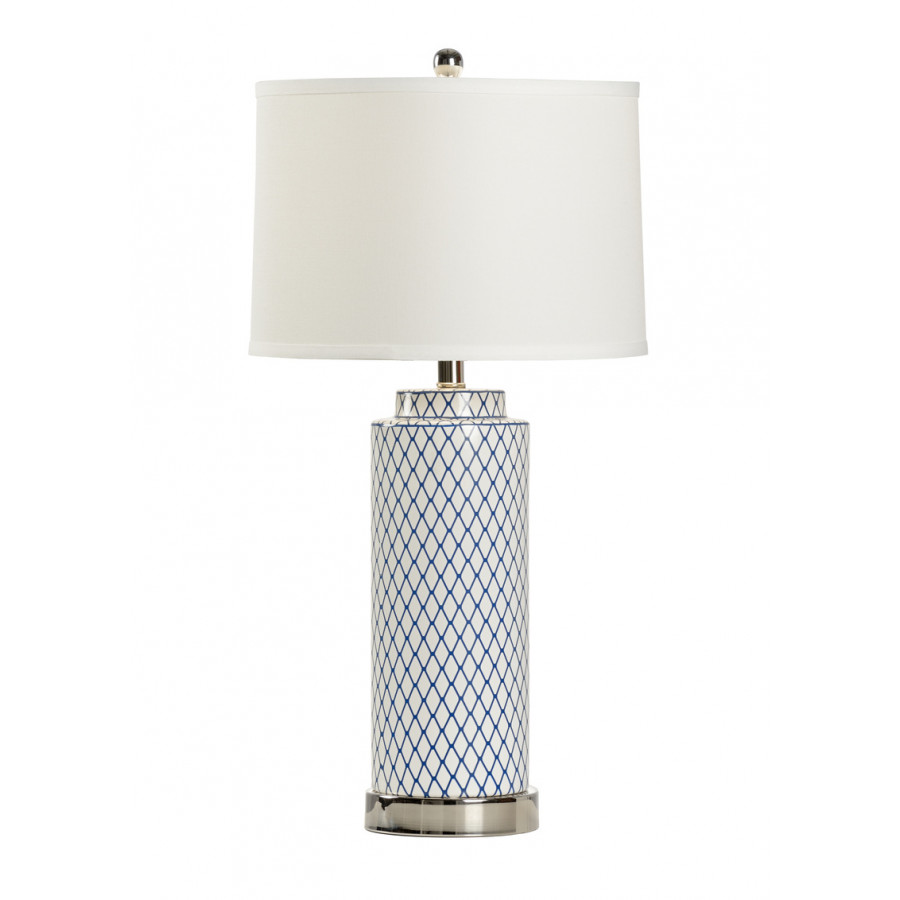 Wildwood - Betsy Lamp in Blue/White Glaze, Ceramic/Porcelain