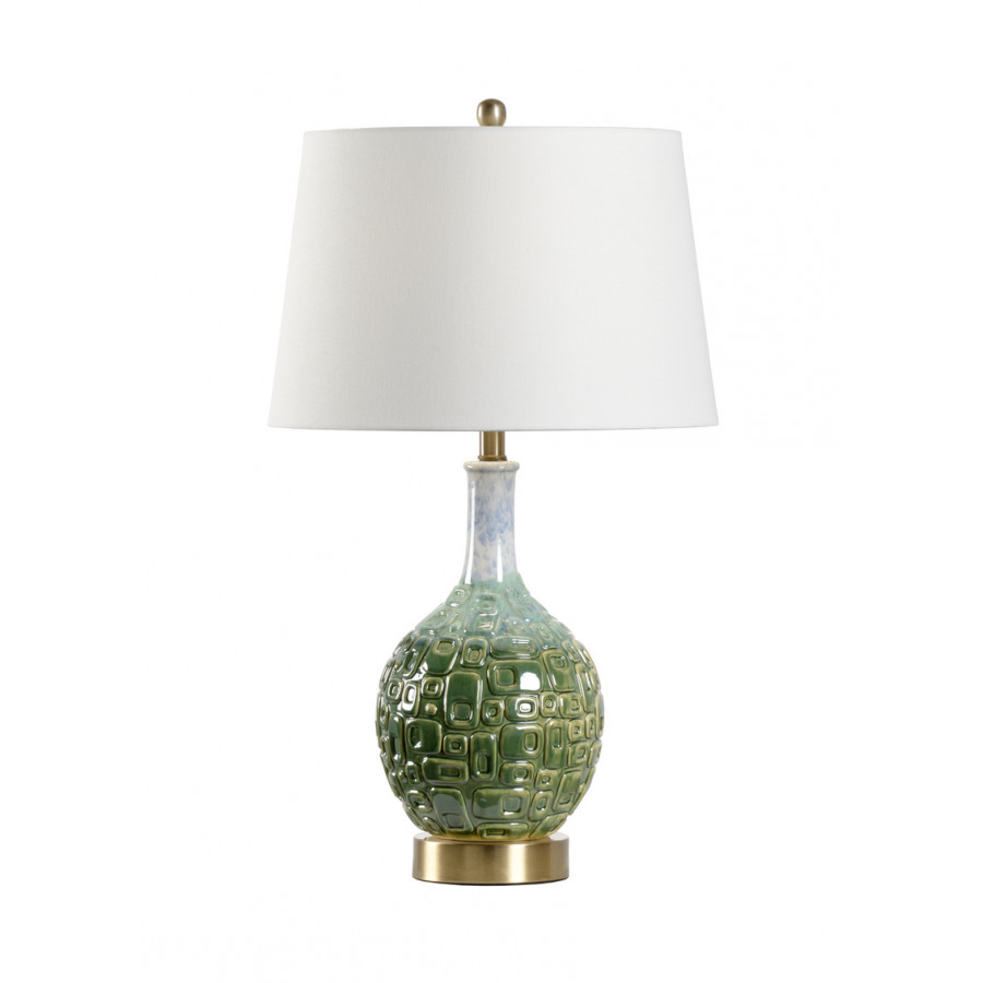 Wildwood - Betty Lamp in Green Glaze, Ceramic/Porcelain