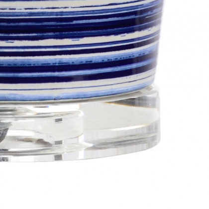 Wildwood - Declan Lamp in Blue/White Glaze, Ceramic/Porcelain