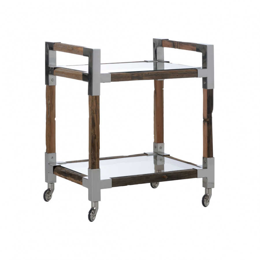 Wildwood - Rustic Glam Bar Cart