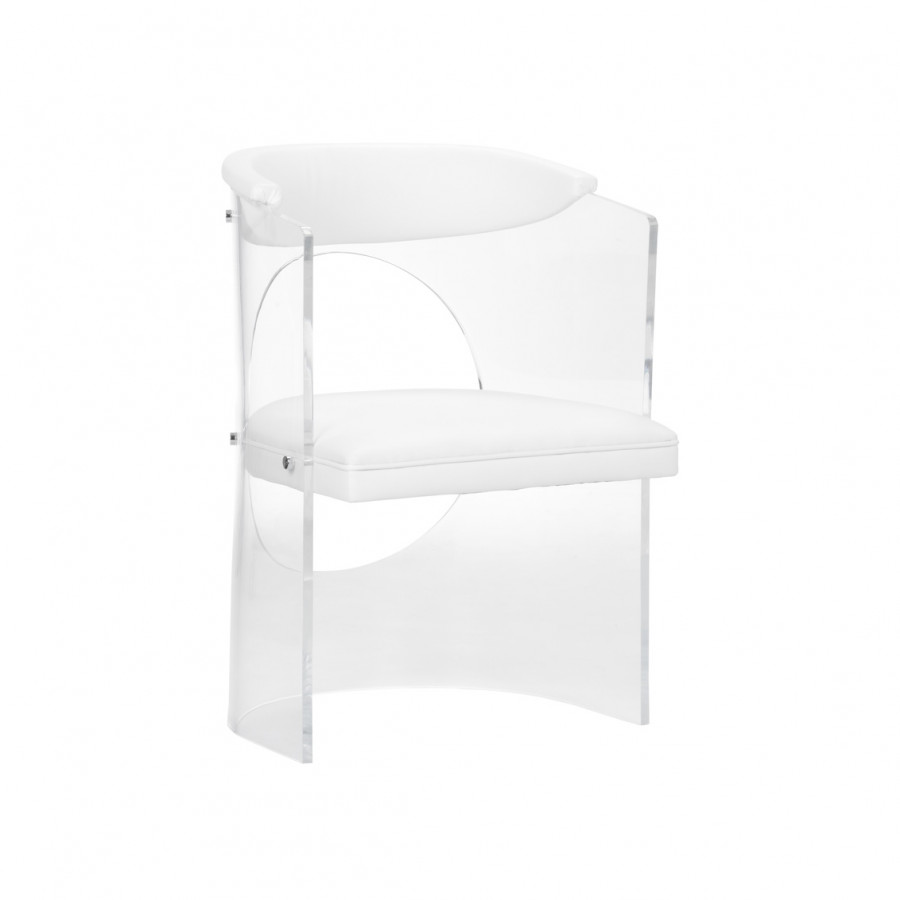 Wildwood Baran Barrel Back Chair - White