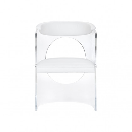Wildwood Baran Barrel Back Chair - White