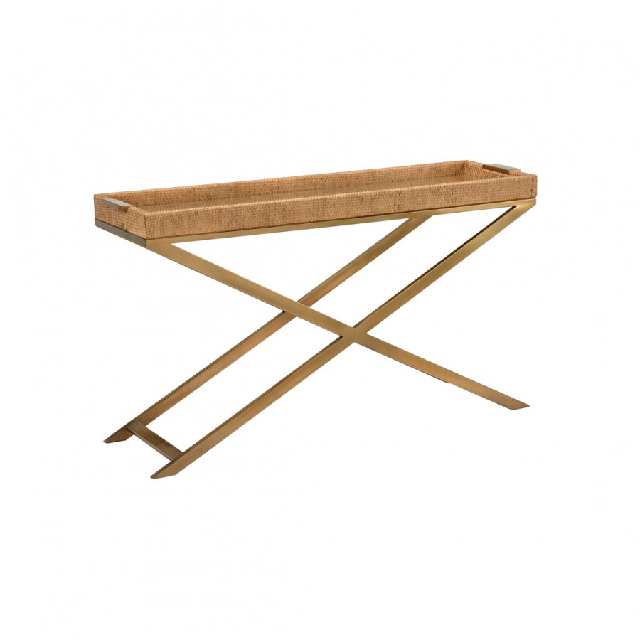 Wildwood - Vieux Carre Console I in Natural/Clear, Wood