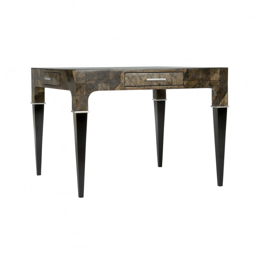 Wildwood - Ace In The Hole Game Table in Black/Gray/Silver Leaf, Small