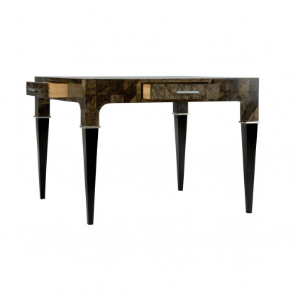 Wildwood - Ace In The Hole Game Table in Black/Gray/Silver Leaf, Small
