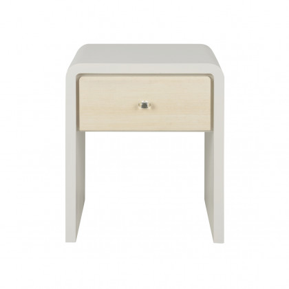 Wildwood - Charlie Bedside Table in Snow, Wood