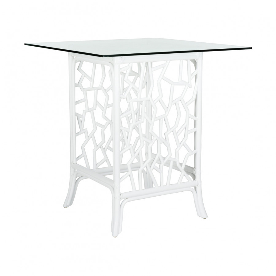 Wildwood - Catania Table in White/Tempered, Small