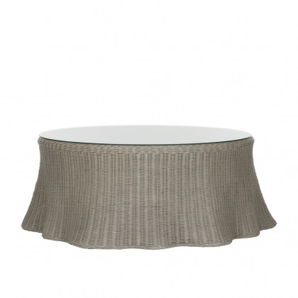 Wildwood Savannah Round Coffee Table - Gray/Clear, Large