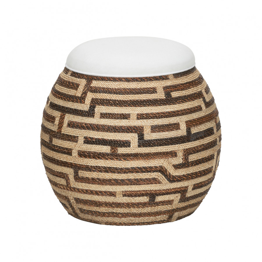 Wildwood - Calusa Stool in Brown/Natural