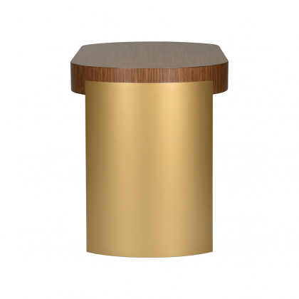 Wildwood - Zebrano Desk in Zebrano Veneer/Antique Brass