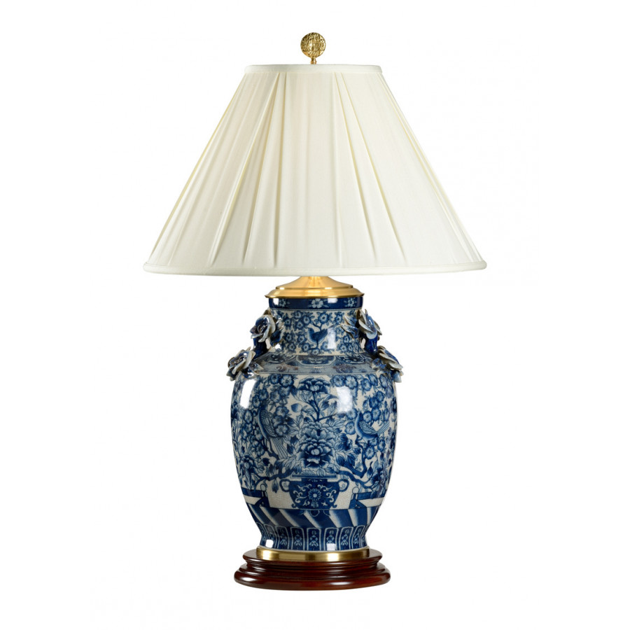 Wildwood - Flowers Overflowing Lamp in Hand Painted, Porcelain