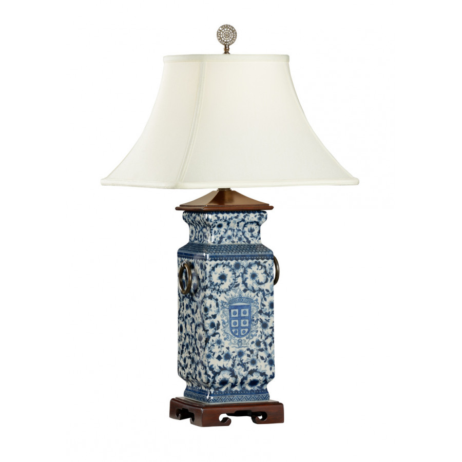 Wildwood - Blue And White Heralds Lamp in Porcelain