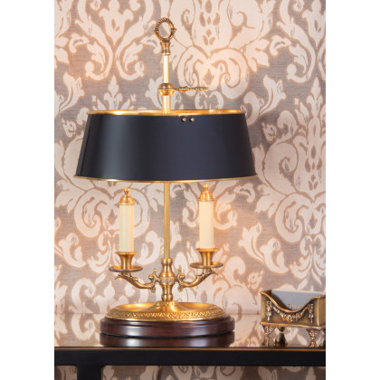 Wildwood - Brass Candle Lamp in Antique Patina, Brass