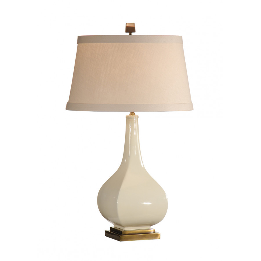 Wildwood - Dawson Lamp in White Glaze