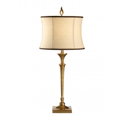 Wildwood - Candlestick Lamp in Antique Patina, Brass