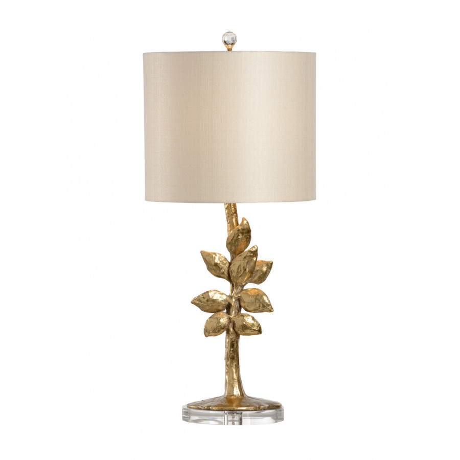 Wildwood - Juliet Lamp in Gold Leaf, Composite
