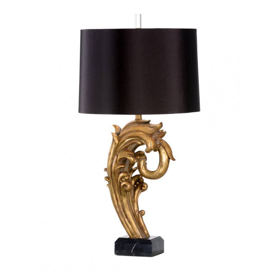 Wildwood - La Jolla Lamp in Gold Leaf, Composite