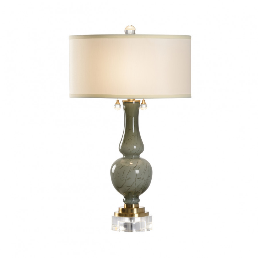 Wildwood - Belle Mont Lamp in Gray, Glass