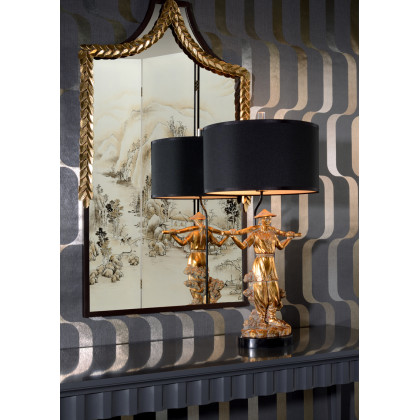 Wildwood - Mr. Wynn Lamp in Gold Leaf, Composite