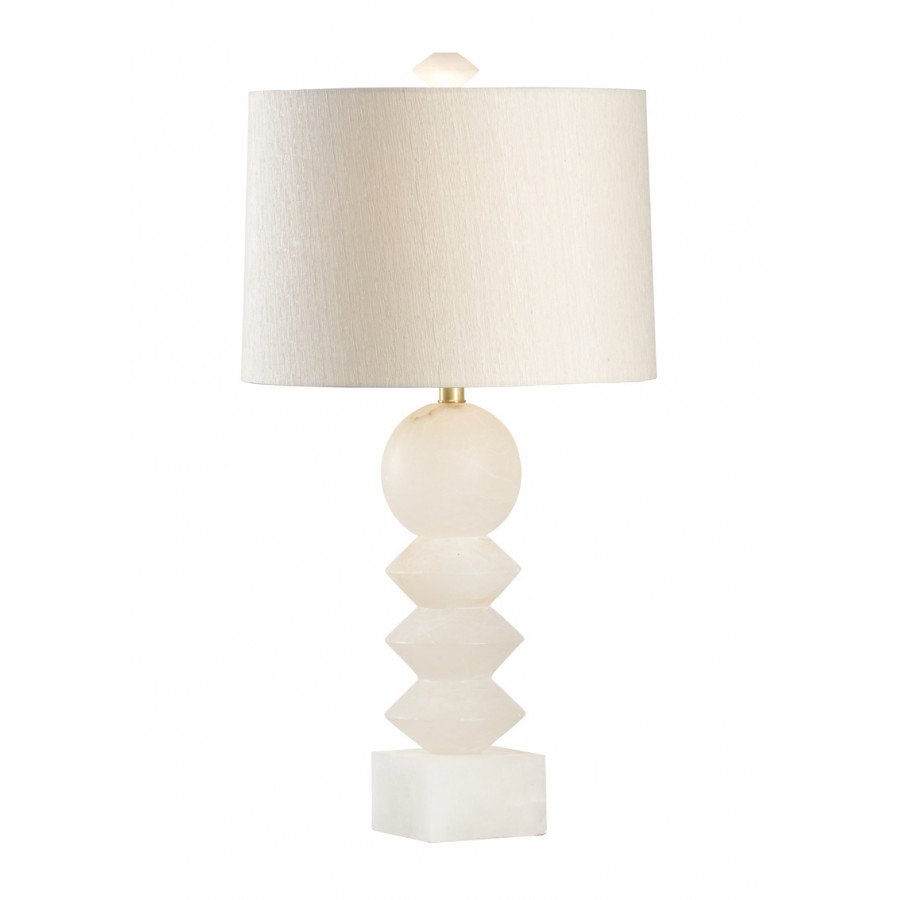 Wildwood - Ziegfeld Lamp in Natural White, Alabaster
