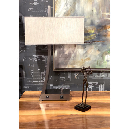 Wildwood - Jaeger Desk Lamp in Bronze