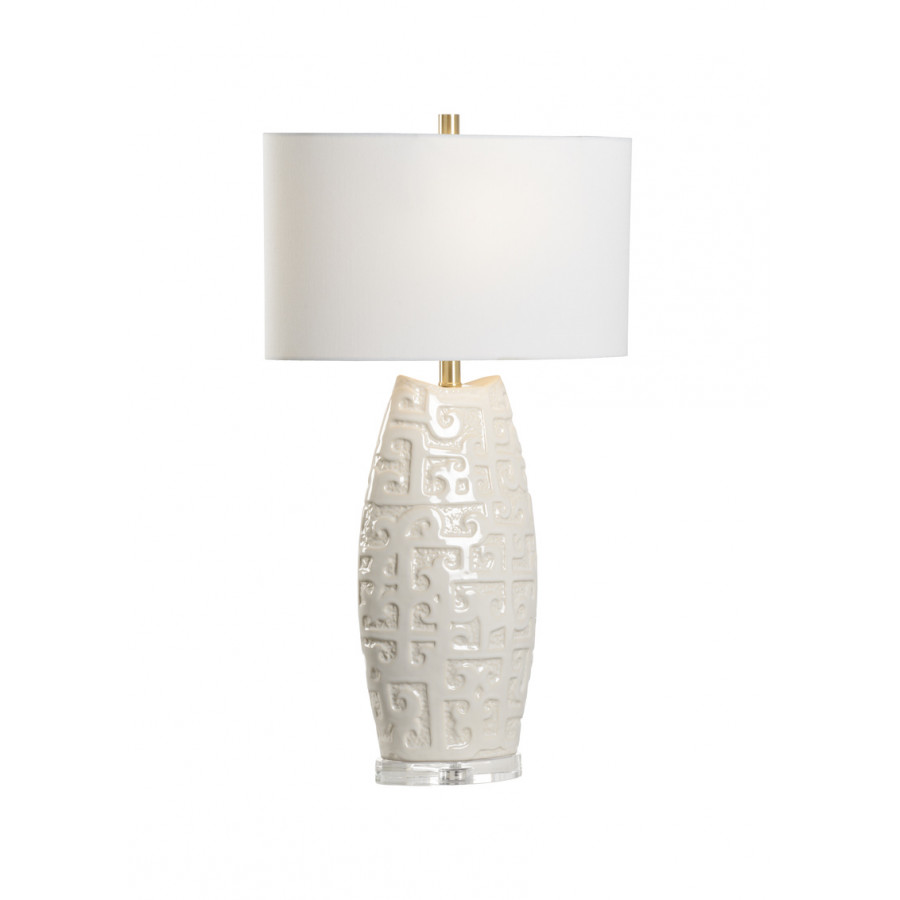 Wildwood - Hapuna Lamp in Cream Glaze, Ceramic/Porcelain