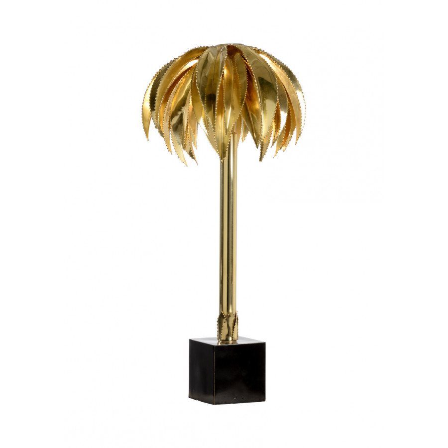 Wildwood Gold Wild Palm Lamp - Polished/Black, Large