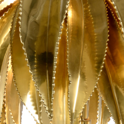 Wildwood Gold Wild Palm Lamp - Polished/Black, Large