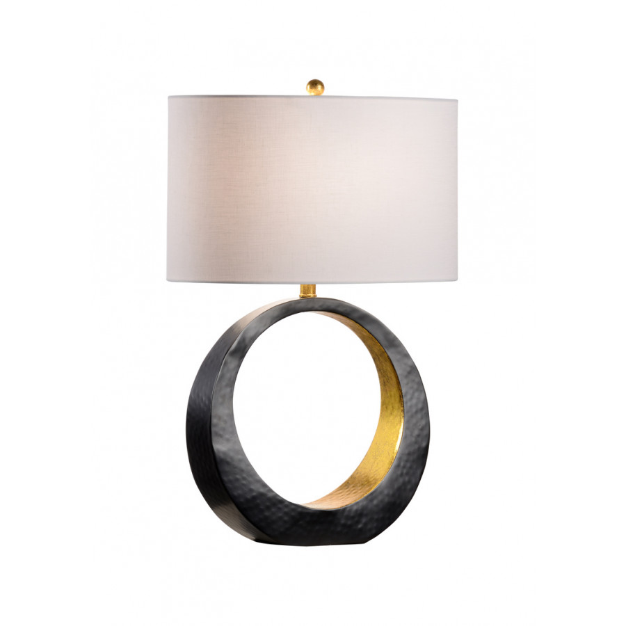 Wildwood - Ophelia Lamp in Matte Black/Antique Gold Leaf, Iron