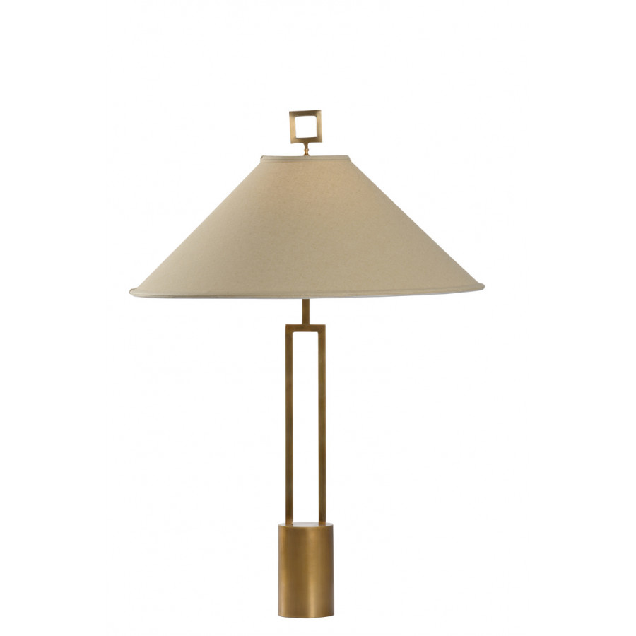 Wildwood - Get Down To Brass Tacks Lamp in Antique