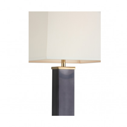 Whiteline Square Shooter Floor Lamp in Black Nickel