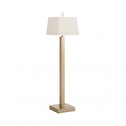 Whiteline Gold Dust Floor Lamp in Polished Brass/Nickel