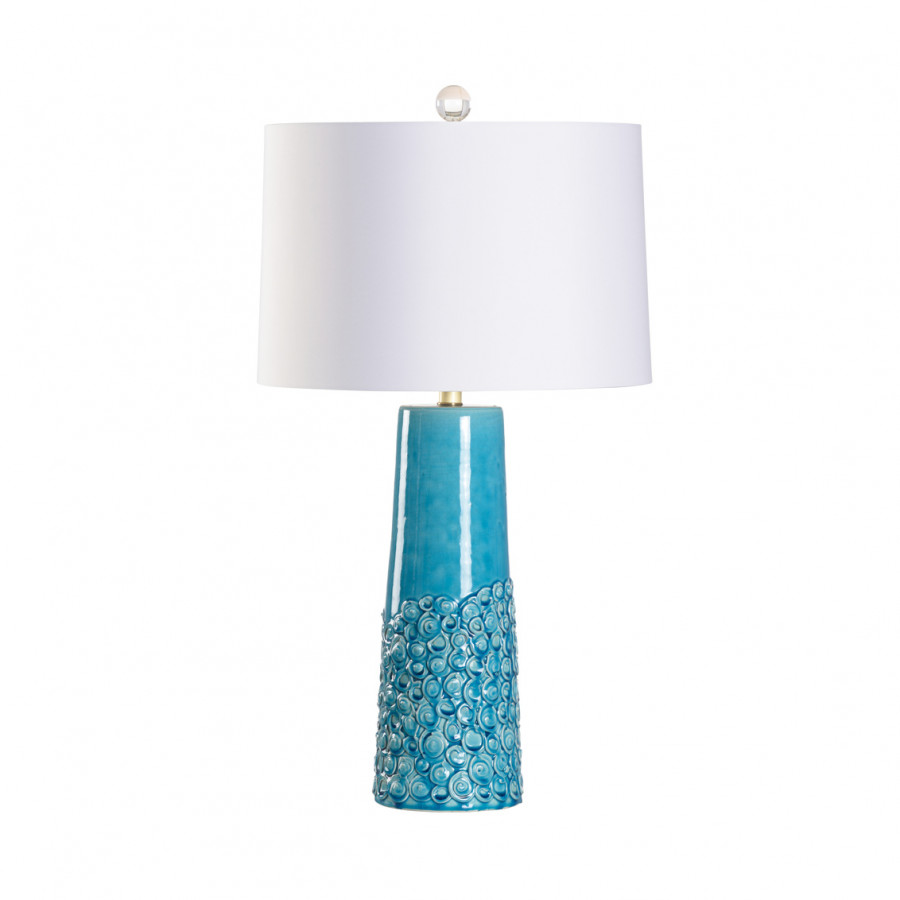 Wildwood - Hvar Lamp in Crackled Turquoise Glaze, Large