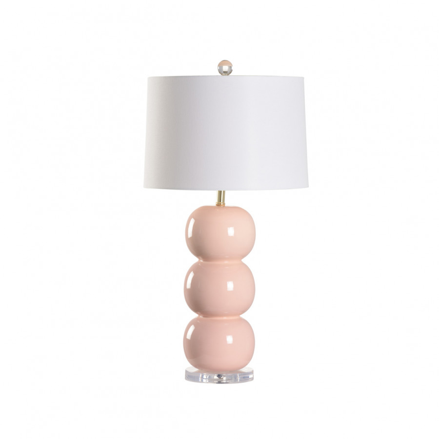 Wildwood - Strawberry Lamp in Pink Glaze, Ceramic/Porcelain