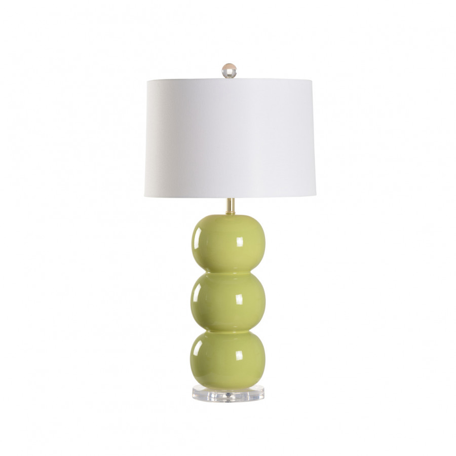 Wildwood - Newton Pippen Lamp in Green Glaze, Ceramic/Porcelain